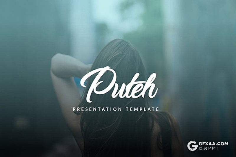 72页简约风格摄影图片模特写真展示ppt模板 - 顶尖PPT