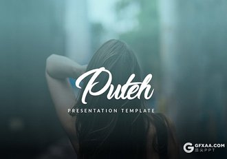 72页简约风格摄影图片模特写真展示ppt模板 - 顶尖PPT