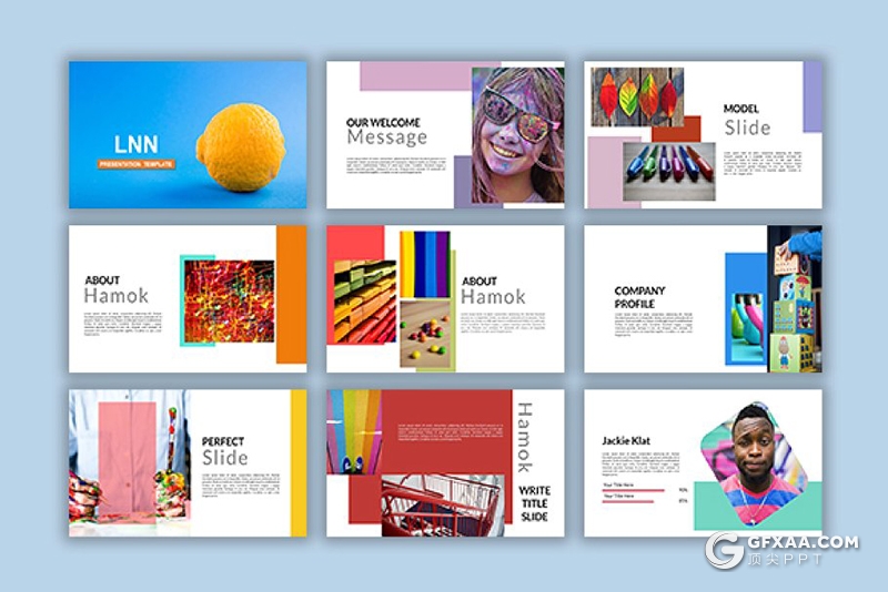 52页简约风格团队介绍各种国家地图展示keynote模板 - 顶尖PPT