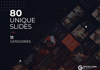 81页暗黑系体育健身锻炼欧美高端PPT模板 - 顶尖PPT