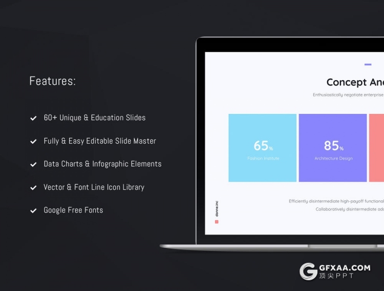 81页欧美商务风格年终工作汇报新年计划PPT模板 - 顶尖PPT