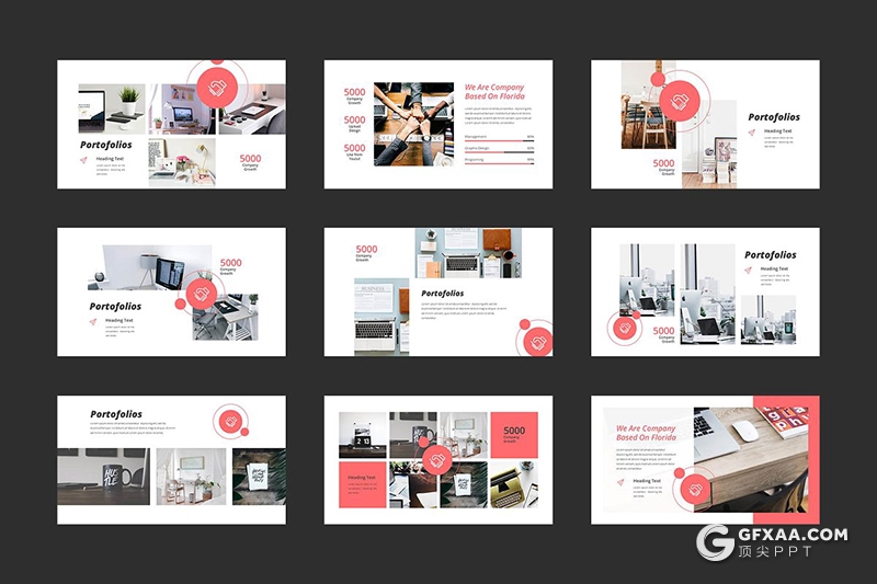 50页商务风格年终工作汇报新年计划PPT模板 - 顶尖PPT