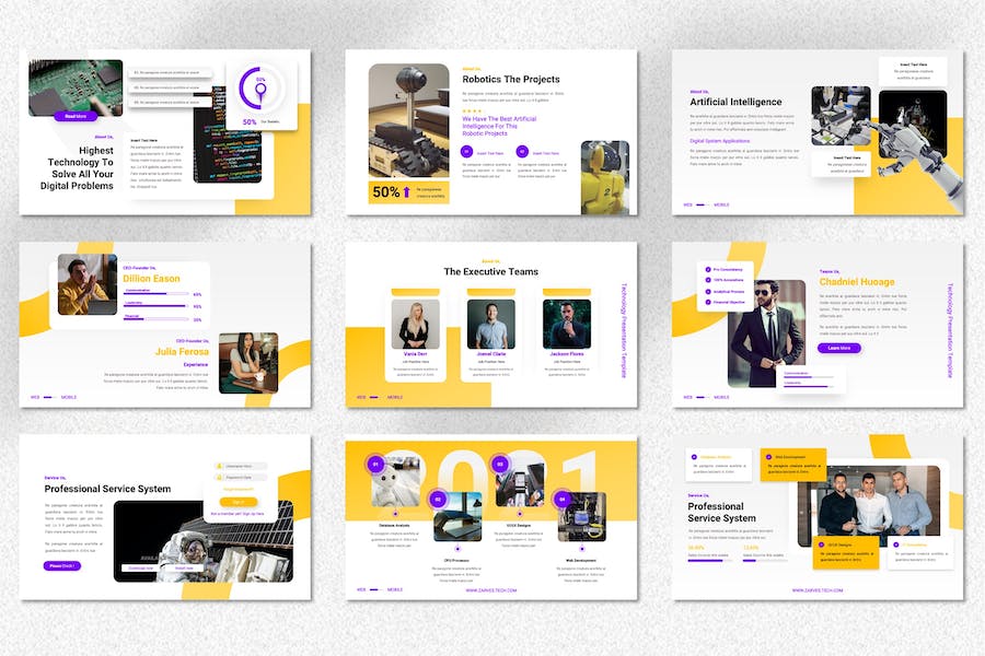 技术服务公司PPT模板 - 顶尖PPT