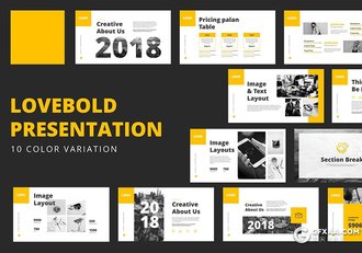 111页国外商务风格年终汇报多用途PPT模板 10种主题配色 - 顶尖PPT