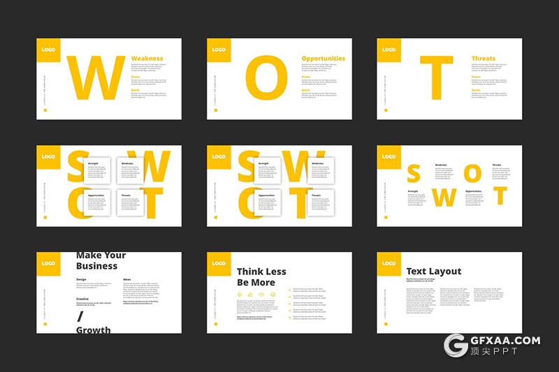 111页国外商务风格年终汇报多用途PPT模板 10种主题配色 - 顶尖PPT
