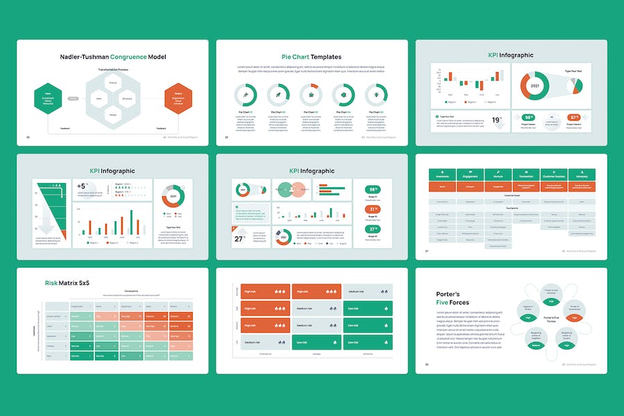 月度年度财务报告PPT模板 - 顶尖PPT