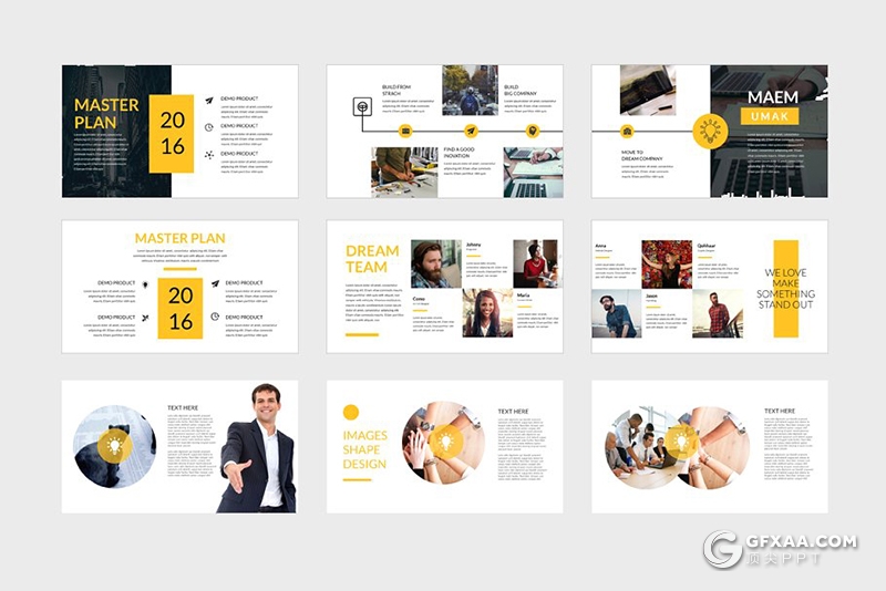 60页创意公司作品展示工作汇报PPT模板 - 顶尖PPT