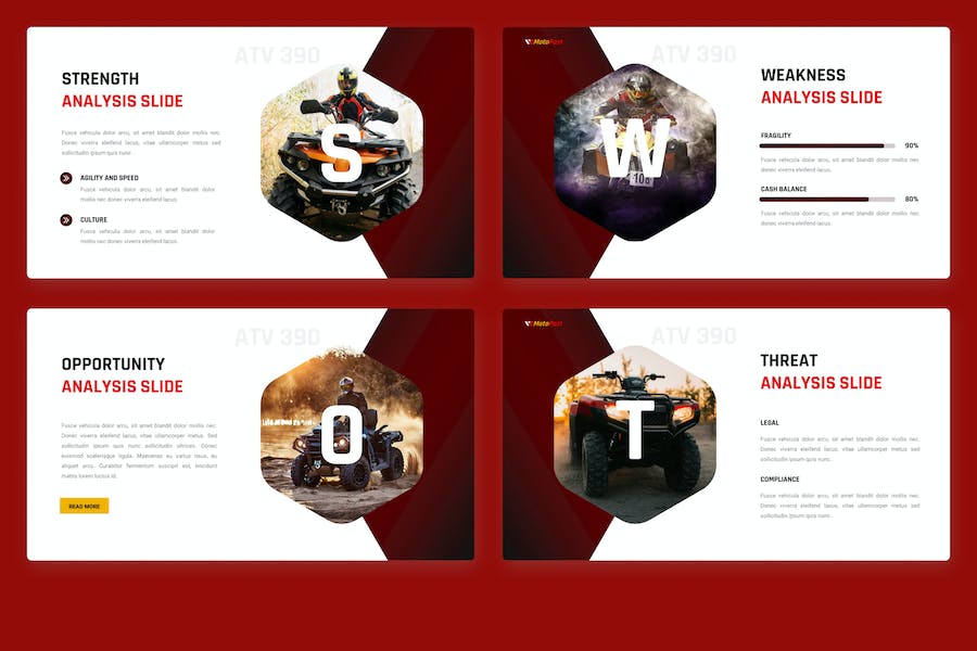 四轮摩托俱乐部PPT模板 - 顶尖PPT