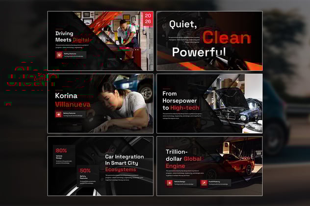 视觉差立体动画PPT模板 - 顶尖PPT