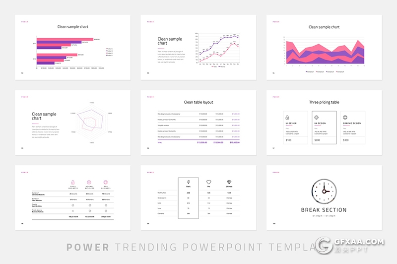 129页创意线条风格产品介绍展示商务通用PPT模板 - 顶尖PPT