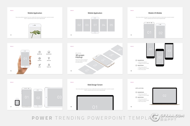 129页创意线条风格产品介绍展示商务通用PPT模板 - 顶尖PPT