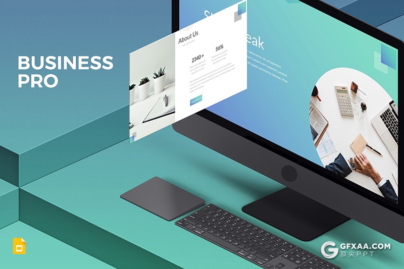 30页欧美风格年终工作新年计划Google slides模板 5种配色方案 - 顶尖PPT