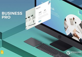 30页欧美风格年终工作新年计划Google slides模板 5种配色方案 - 顶尖PPT