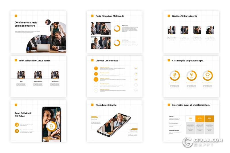 20页国外4:3尺寸商务风格ppt模板 - 顶尖PPT
