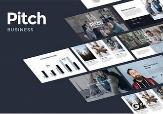 32页扁平化简约商务风格团队介绍PPT模板 - 顶尖PPT