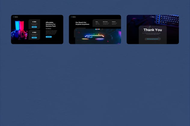 暗黑科幻Web3游戏项目提案PPT模板 - 顶尖PPT