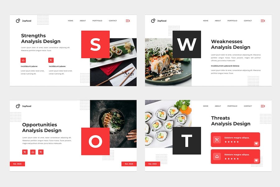 日本食品日式料理主题Keynote演讲 - 顶尖PPT