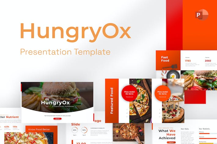 西式餐饮美食介绍展示活动推广PPT模板 - 顶尖PPT