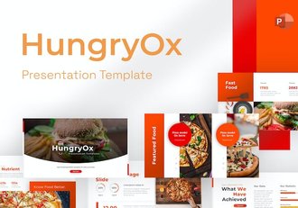 西式餐饮美食介绍展示活动推广PPT模板 - 顶尖PPT