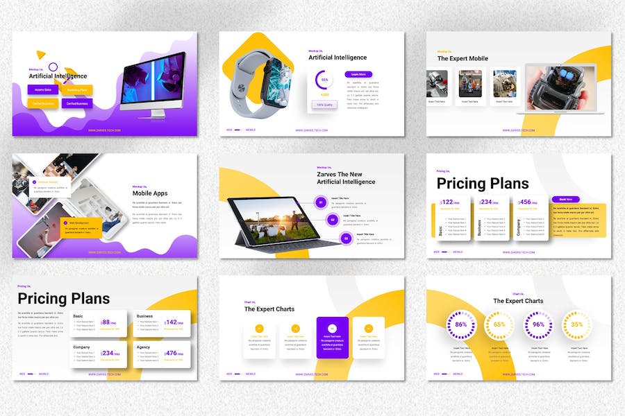 技术服务公司PPT模板 - 顶尖PPT