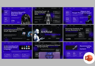 人工智能AI科技PPT模板 - 顶尖PPT