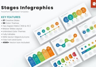 阶段信息图形图表PPT模板 - 顶尖PPT