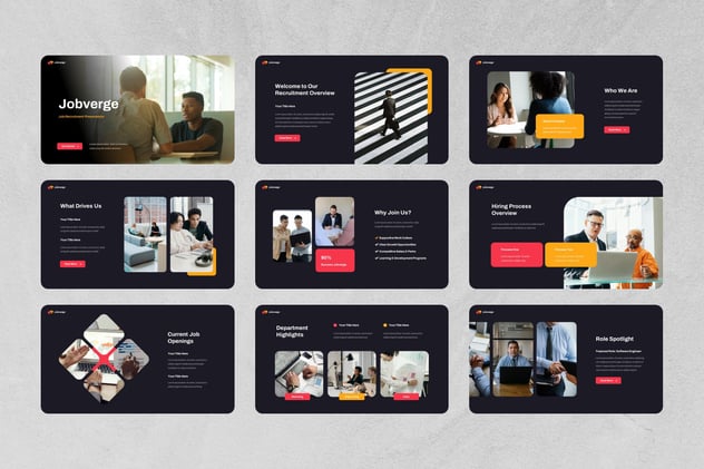 职位招聘人才招募宣传PPT模板 - 顶尖PPT