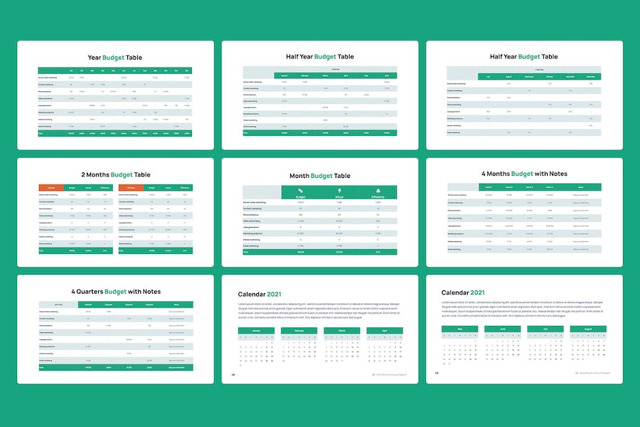 月度年度财务报告PPT模板 - 顶尖PPT