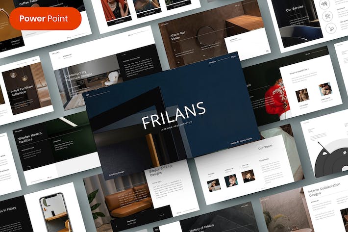 商务室内设计工作汇报PPT模板 - 顶尖PPT