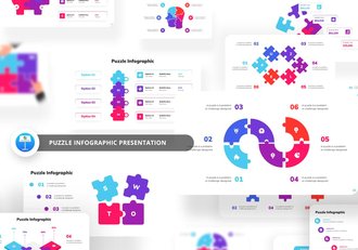 彩色益智信息图形keynote模板 - 顶尖PPT