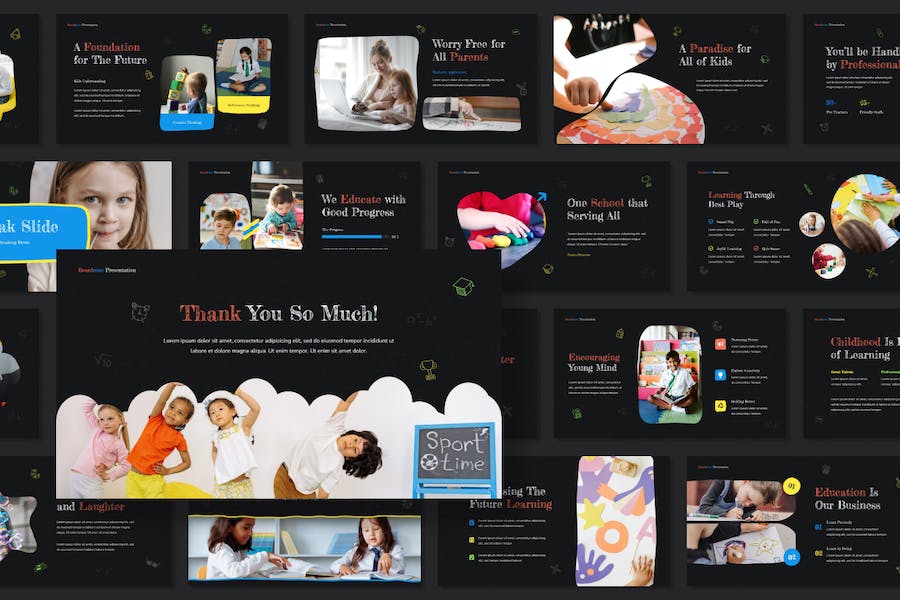 黑板涂鸦讲述展示设计推广PPT模板 - 顶尖PPT