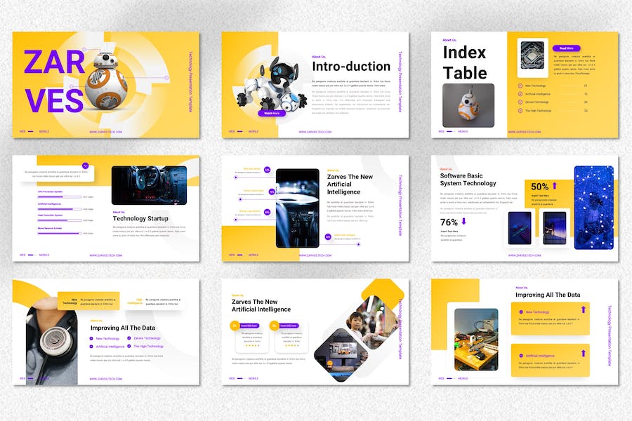 技术服务公司PPT模板 - 顶尖PPT