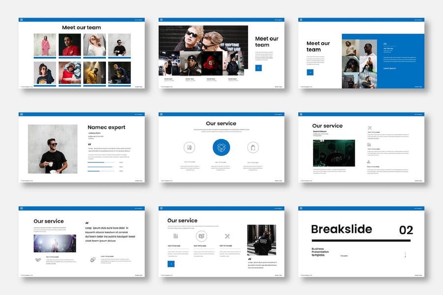商业企业组织结构介绍展示Keynote模板 - 顶尖PPT