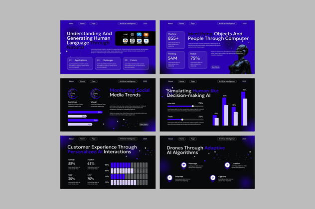 人工智能AI科技PPT模板 - 顶尖PPT