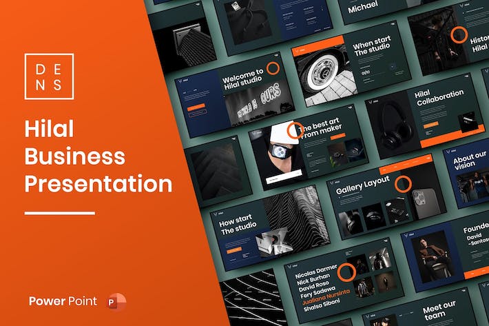 橙色科技商务企业宣传PPT模板 - 顶尖PPT