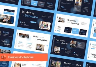 业务数据库信息管理系统PPT模板 - 顶尖PPT