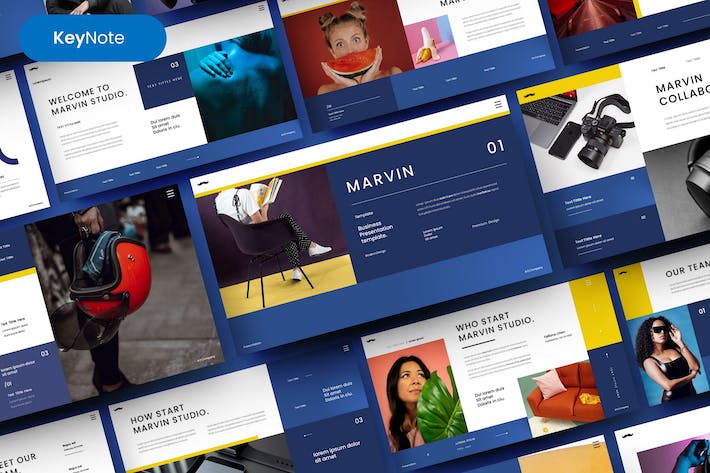 欧美商务风主题演讲展示Keynote模板 - 顶尖PPT