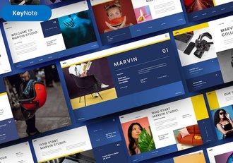 欧美商务风主题演讲展示Keynote模板 - 顶尖PPT