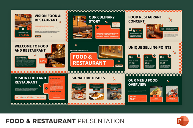 餐饮食品品牌推广运营PPT模板 - 顶尖PPT