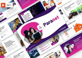 宽带电信行业业务展示PPT模板 - 顶尖PPT