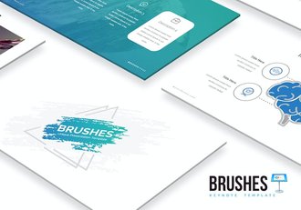 创意设计笔记展示方案Keynote模板 - 顶尖PPT