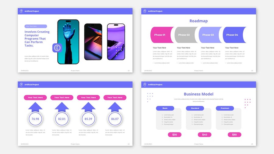 白红简约风格公司简介keynote模板 - 顶尖PPT