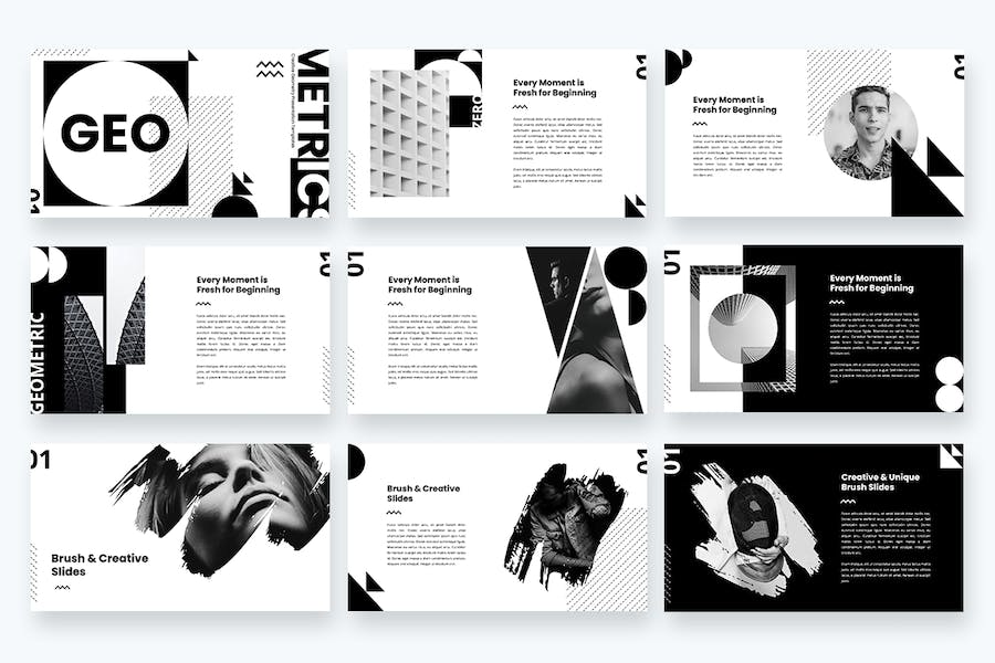 黑色时尚杂志风格keynote模板 - 顶尖PPT