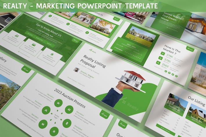 房产中介公司介绍房屋租售市场分析PPT模板 - 顶尖PPT