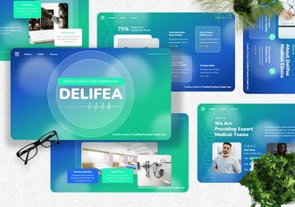 医疗健康行业方案演讲PPT模板 - 顶尖PPT