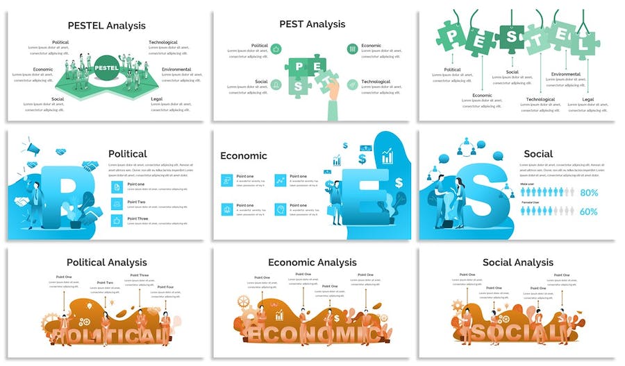 粉彩设计艺术风格插画PPT模板 - 顶尖PPT