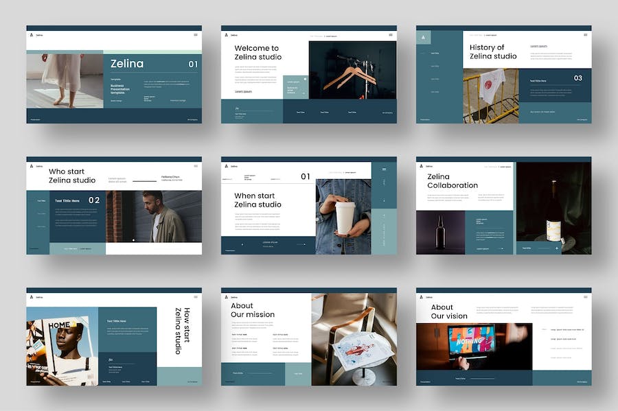 欧美商务企业介绍季度总结keynote模板 - 顶尖PPT