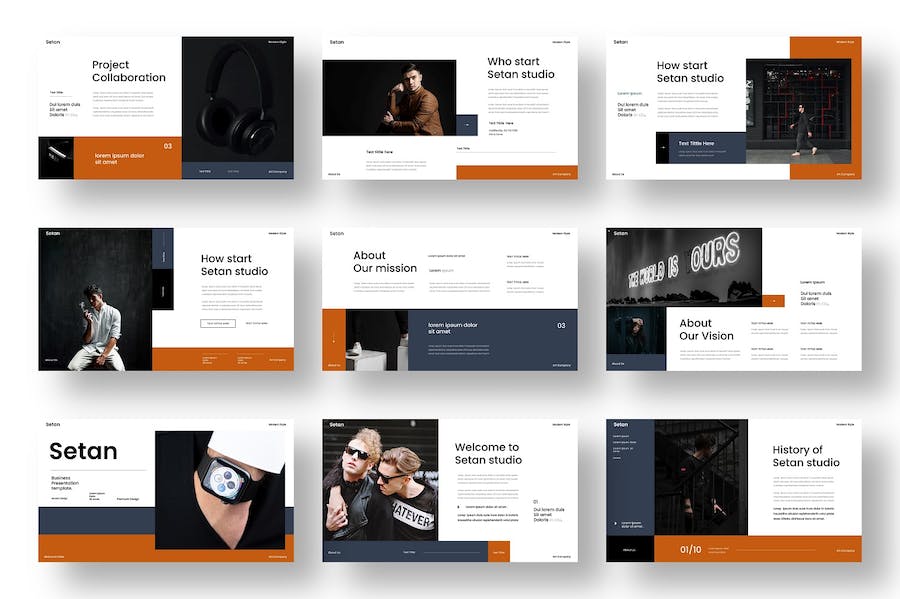 商务风格PowerPoint模板 - 顶尖PPT