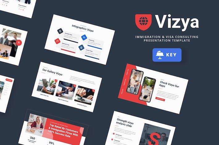 移民机构业务展示介绍keynote模板 - 顶尖PPT
