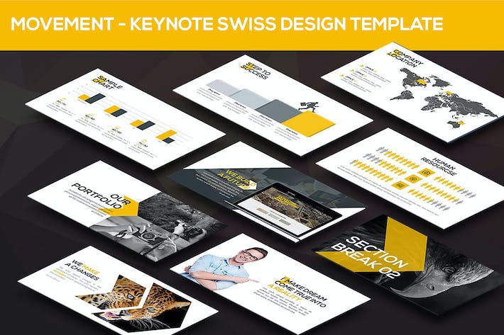 瑞士钟表运动品牌产品发布展示Keynote模板 - 顶尖PPT